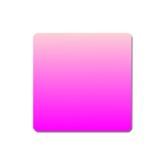 Gradient Pink - Pastel Yellow Pink Rosa Square Magnet by 2607694c