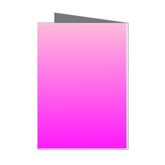 Gradient Pink - Pastel Yellow Pink Rosa Mini Greeting Cards (pkg Of 8)