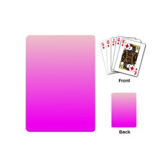 Gradient Pink - Pastel Yellow Pink Rosa Playing Cards Single Design (mini)