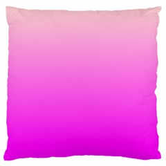 Gradient Pink - Pastel Yellow Pink Rosa Large Premium Plush Fleece Cushion Case (one Side) by 2607694c