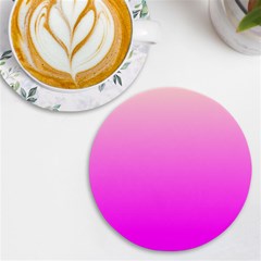 Gradient Pink - Pastel Yellow Pink Rosa Uv Print Round Tile Coaster by 2607694c