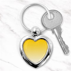 Gradient  Green, Yellow Key Chain (heart) by 2607694c