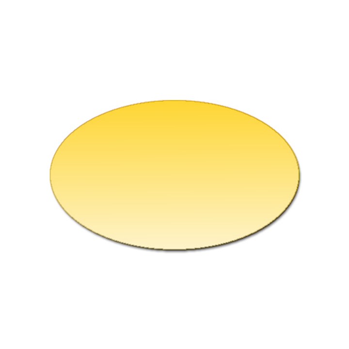 Gradient  green, yellow Sticker (Oval)