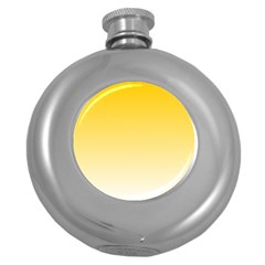 Gradient  Green, Yellow Round Hip Flask (5 Oz) by 2607694c