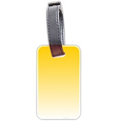 Gradient  Green, Yellow Luggage Tag (two Sides) by 2607694c