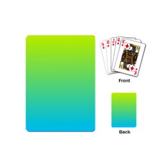 Gradient  Green, Yellow Playing Cards Single Design (mini)