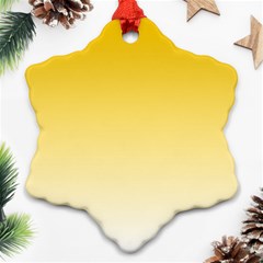 Gradient  Green, Yellow Ornament (snowflake)