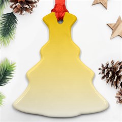 Gradient  Green, Yellow Christmas Tree Ornament (two Sides)