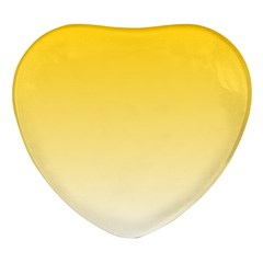 Gradient  Green, Yellow Heart Glass Fridge Magnet (4 Pack) by 2607694c