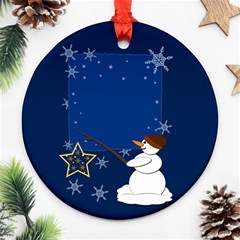 Snowman Ornament (round) by 2607694c