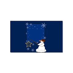 Snowman Sticker (rectangular) by 2607694c