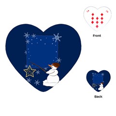 Snowman Playing Cards Single Design (heart) by 2607694c