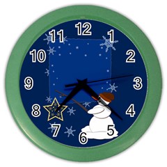 Snowman Color Wall Clock by 2607694c