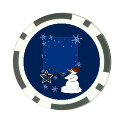 Snowman Poker Chip Card Guard by 2607694c