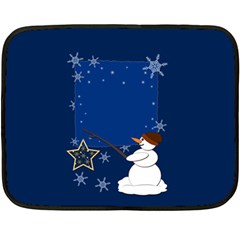 Snowman Two Sides Fleece Blanket (mini) by 2607694c