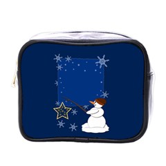 Snowman Mini Toiletries Bag (one Side)