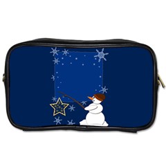 Snowman Toiletries Bag (one Side)