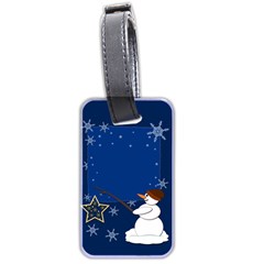 Snowman Luggage Tag (two Sides)