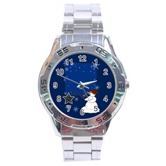 Snowman Stainless Steel Analogue Watch by 2607694c