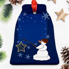 Snowman Bell Ornament (two Sides)