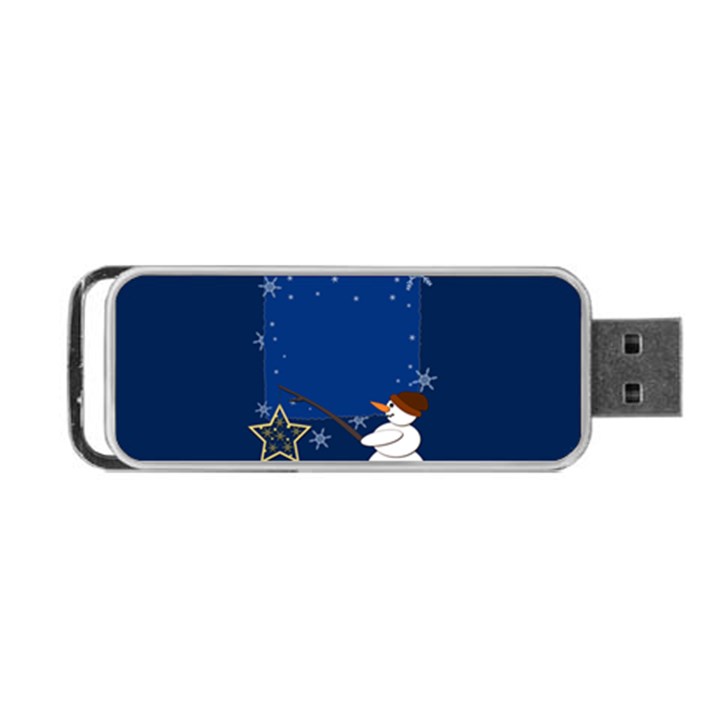 Snowman Portable USB Flash (One Side)