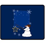 Snowman Two Sides Fleece Blanket (Medium) 58.8 x47.4  Blanket Front