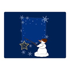 Snowman Two Sides Premium Plush Fleece Blanket (mini) by 2607694c