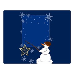 Snowman Two Sides Premium Plush Fleece Blanket (large) by 2607694c