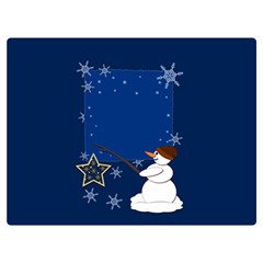 Snowman Premium Plush Fleece Blanket (extra Small)