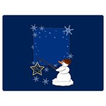 Snowman Two Sides Premium Plush Fleece Blanket (Baby Size) 40 x30  Blanket Front