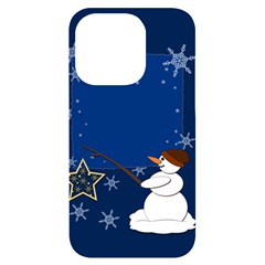 Snowman Iphone 14 Pro Black Uv Print Case by 2607694c