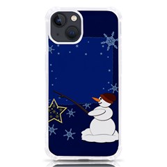 Snowman Iphone 13 Tpu Uv Print Case