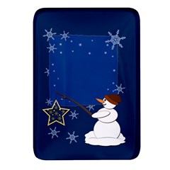 Snowman Rectangular Glass Fridge Magnet (4 Pack)