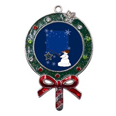 Snowman Metal X mas Lollipop With Crystal Ornament by 2607694c