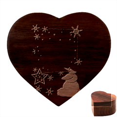 Snowman Heart Wood Jewelry Box by 2607694c