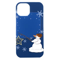 Snowman Iphone 15 Black Uv Print Pc Hardshell Case by 2607694c