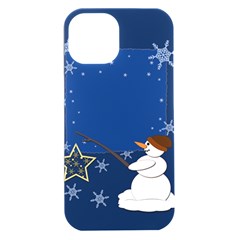 Snowman Iphone 15 Plus Black Uv Print Pc Hardshell Case by 2607694c