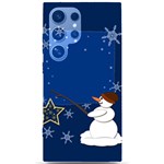 Snowman Samsung Galaxy S24 Ultra 6.9 Inch Black TPU UV Case Front