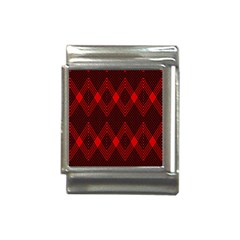 Muster Rot Schwarz Italian Charm (13mm) by 2607694c