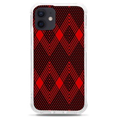 Muster Rot Schwarz Iphone 12 Mini Tpu Uv Print Case	 by 2607694c