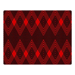 Muster Rot Schwarz Premium Plush Fleece Blanket (large) by 2607694c