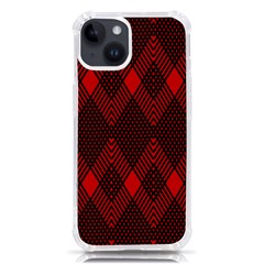 Muster Rot Schwarz Iphone 14 Tpu Uv Print Case by 2607694c