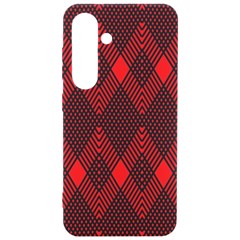 Muster Rot Schwarz Samsung Galaxy S24 6 2 Inch Black Tpu Uv Case by 2607694c