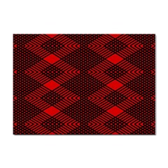 Pattern Black Red Sticker A4 (100 Pack) by 2607694c