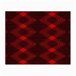 pattern black red Small Glasses Cloth (2 Sides) Front