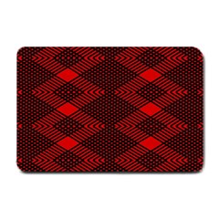 Pattern Black Red Small Doormat by 2607694c