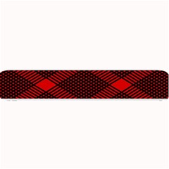 Pattern Black Red Small Bar Mat by 2607694c