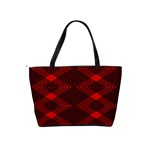 pattern black red Classic Shoulder Handbag Back