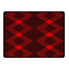 Pattern Black Red Fleece Blanket (small) by 2607694c