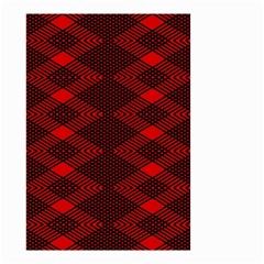 Pattern Black Red Small Garden Flag (two Sides) by 2607694c